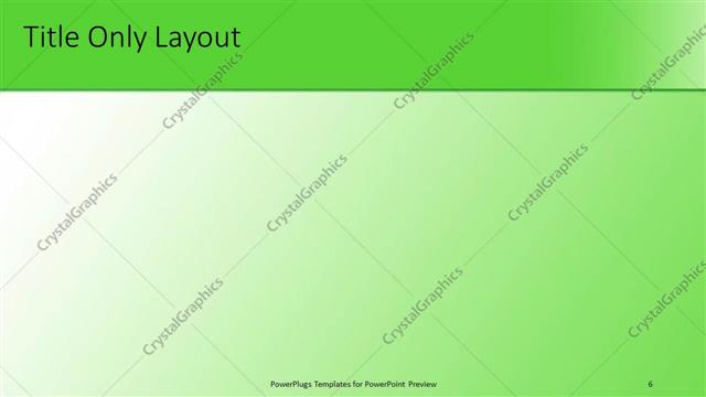 Title Only presentation slide layout