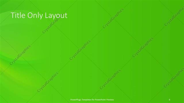 Title Only presentation slide layout