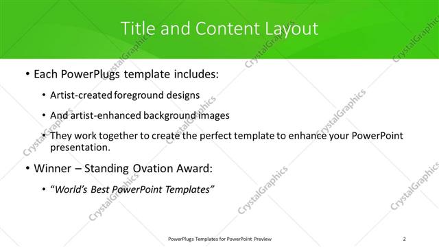 Title and Content presentation slide layout
