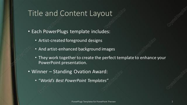 Title and Content presentation slide layout