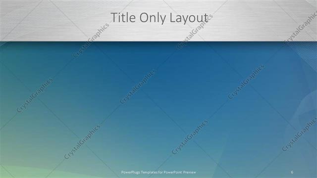 Title Only presentation slide layout