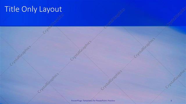 Title Only presentation slide layout