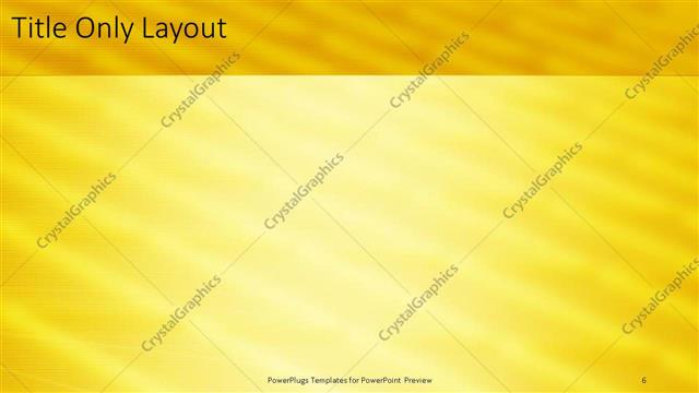 Title Only presentation slide layout