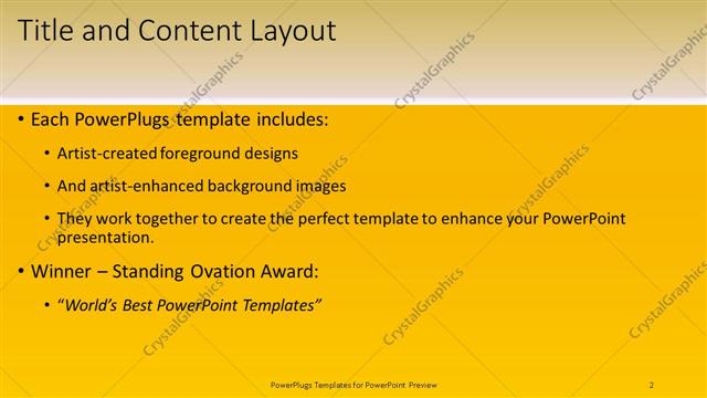 Title and Content presentation slide layout