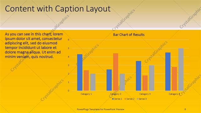 Content with Caption presentation slide layout