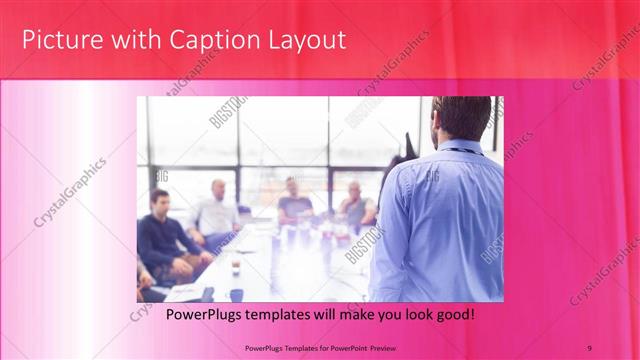 Picture with Caption presentation slide layout