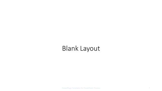 Blank presentation slide layout