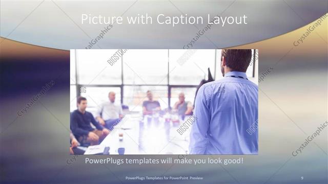 Picture with Caption presentation slide layout