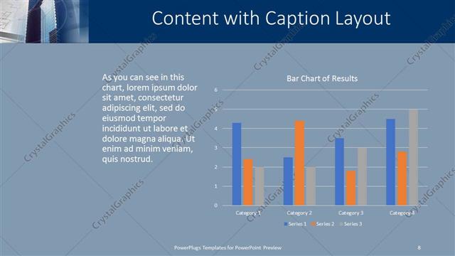 Content with Caption presentation slide layout