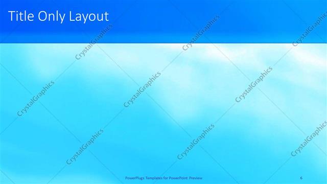 Title Only presentation slide layout