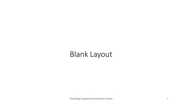 Blank presentation slide layout