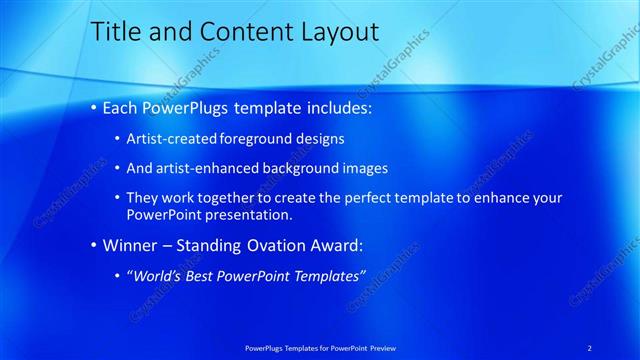 Title and Content presentation slide layout