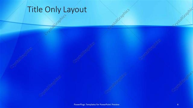 Title Only presentation slide layout