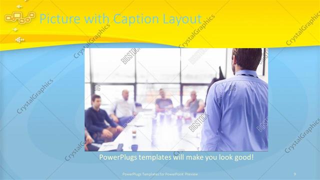 Picture with Caption presentation slide layout