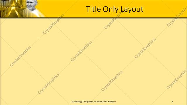 Title Only presentation slide layout