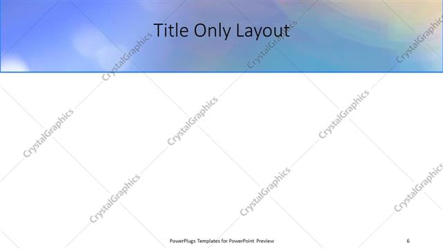 Title Only presentation slide layout