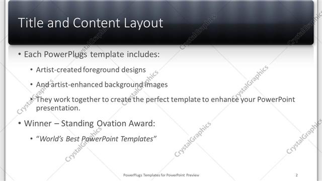 Title and Content presentation slide layout
