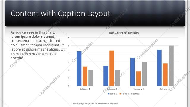 Content with Caption presentation slide layout