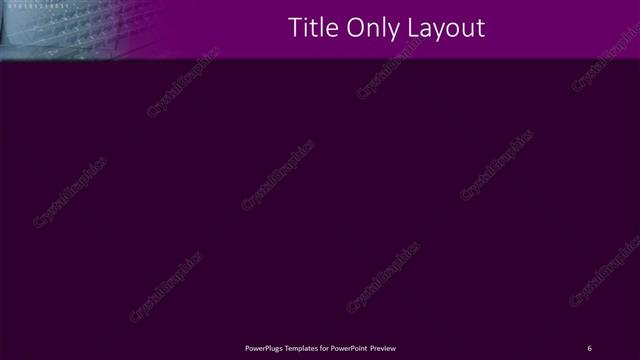 Title Only presentation slide layout