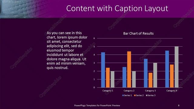 Content with Caption presentation slide layout
