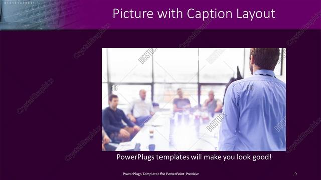 Picture with Caption presentation slide layout