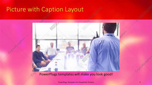 Picture with Caption presentation slide layout