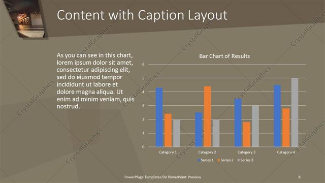 Content with Caption presentation slide layout