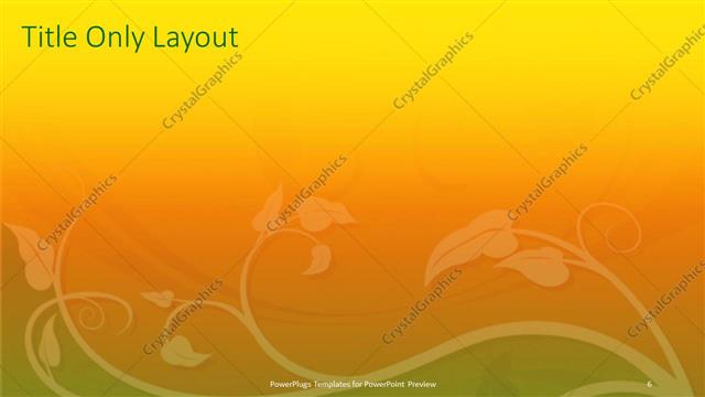 Title Only presentation slide layout