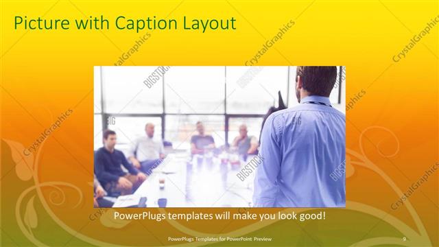 Picture with Caption presentation slide layout