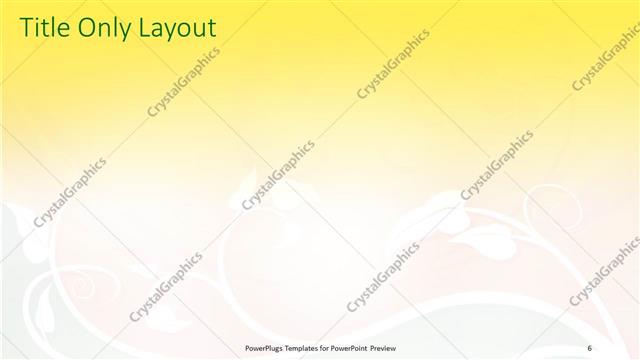 Title Only presentation slide layout