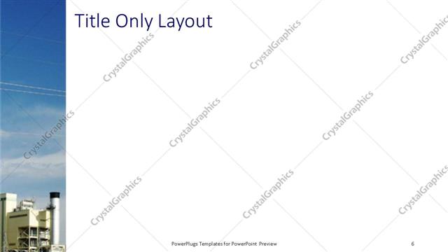 Title Only presentation slide layout