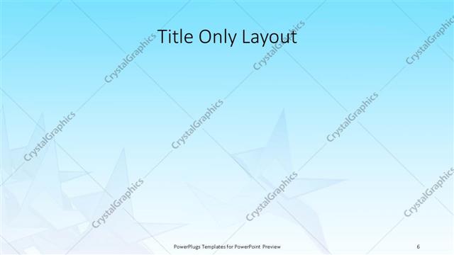 Title Only presentation slide layout