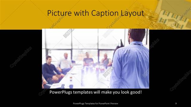Picture with Caption presentation slide layout