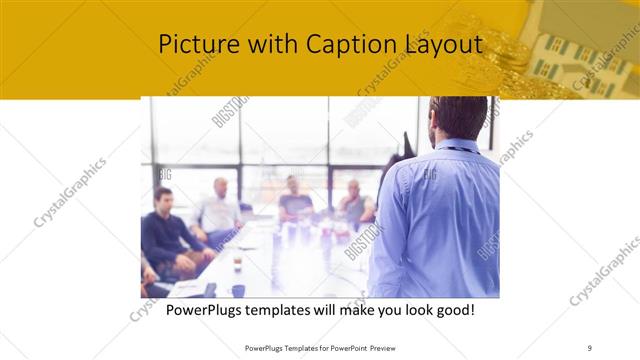 Picture with Caption presentation slide layout
