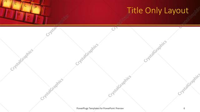 Title Only presentation slide layout