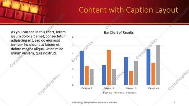 Content with Caption presentation slide layout