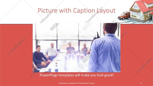 Picture with Caption presentation slide layout