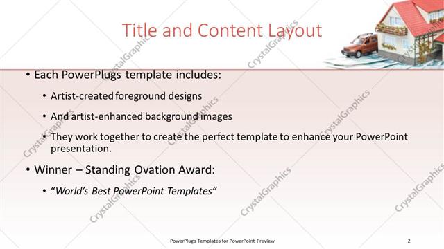 Title and Content presentation slide layout
