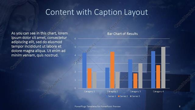 Content with Caption presentation slide layout