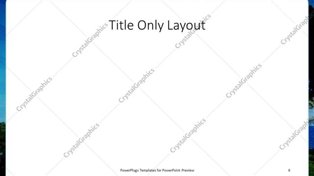 Title Only presentation slide layout