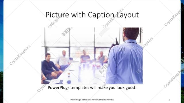 Picture with Caption presentation slide layout