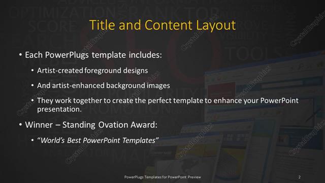Title and Content presentation slide layout