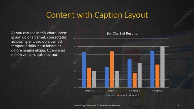 Content with Caption presentation slide layout