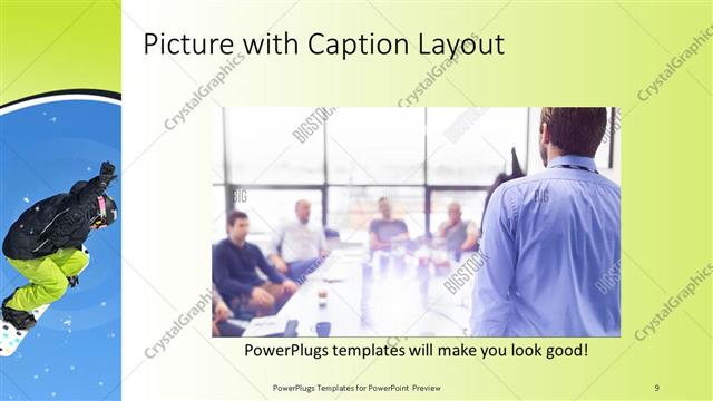 Picture with Caption presentation slide layout