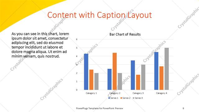 Content with Caption presentation slide layout