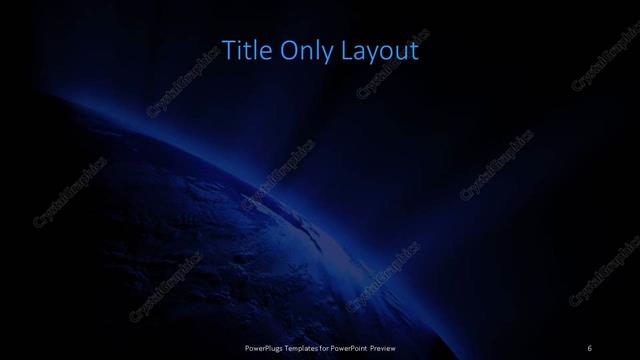 Title Only presentation slide layout