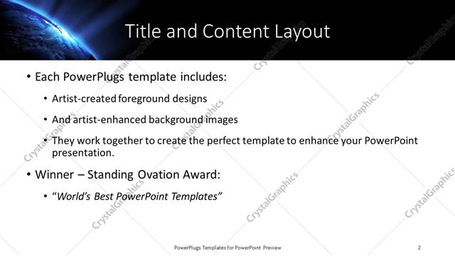 Title and Content presentation slide layout