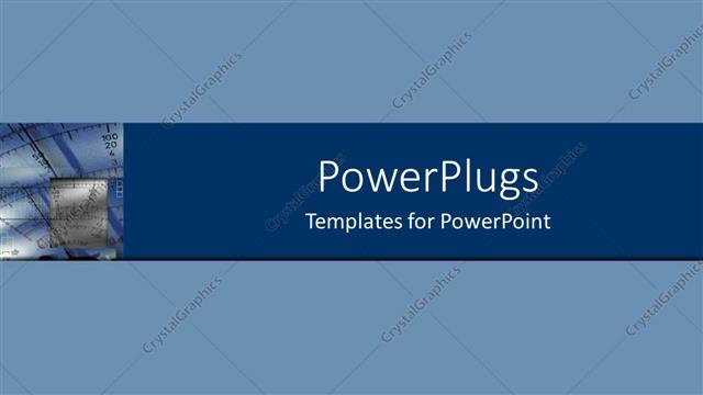  Presentation with science - Depiction of a solid blue background with a graph