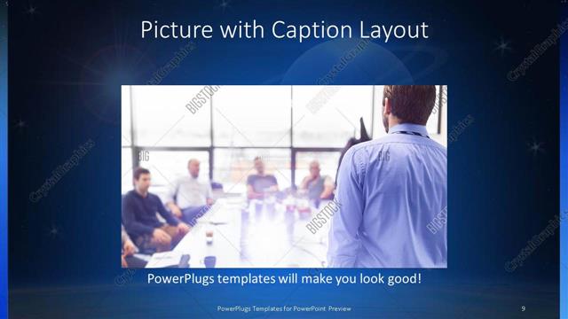 Picture with Caption presentation slide layout
