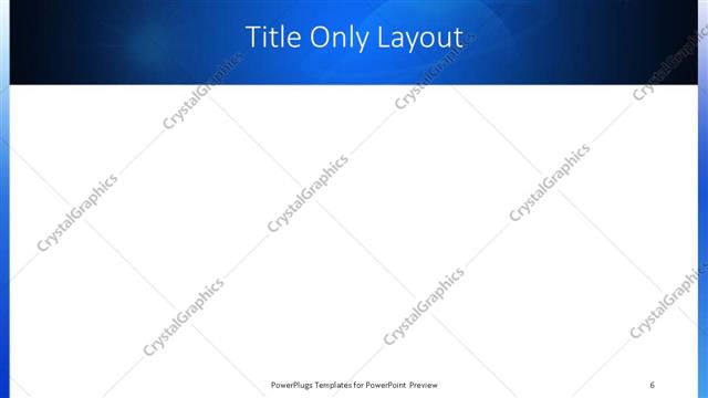 Title Only presentation slide layout